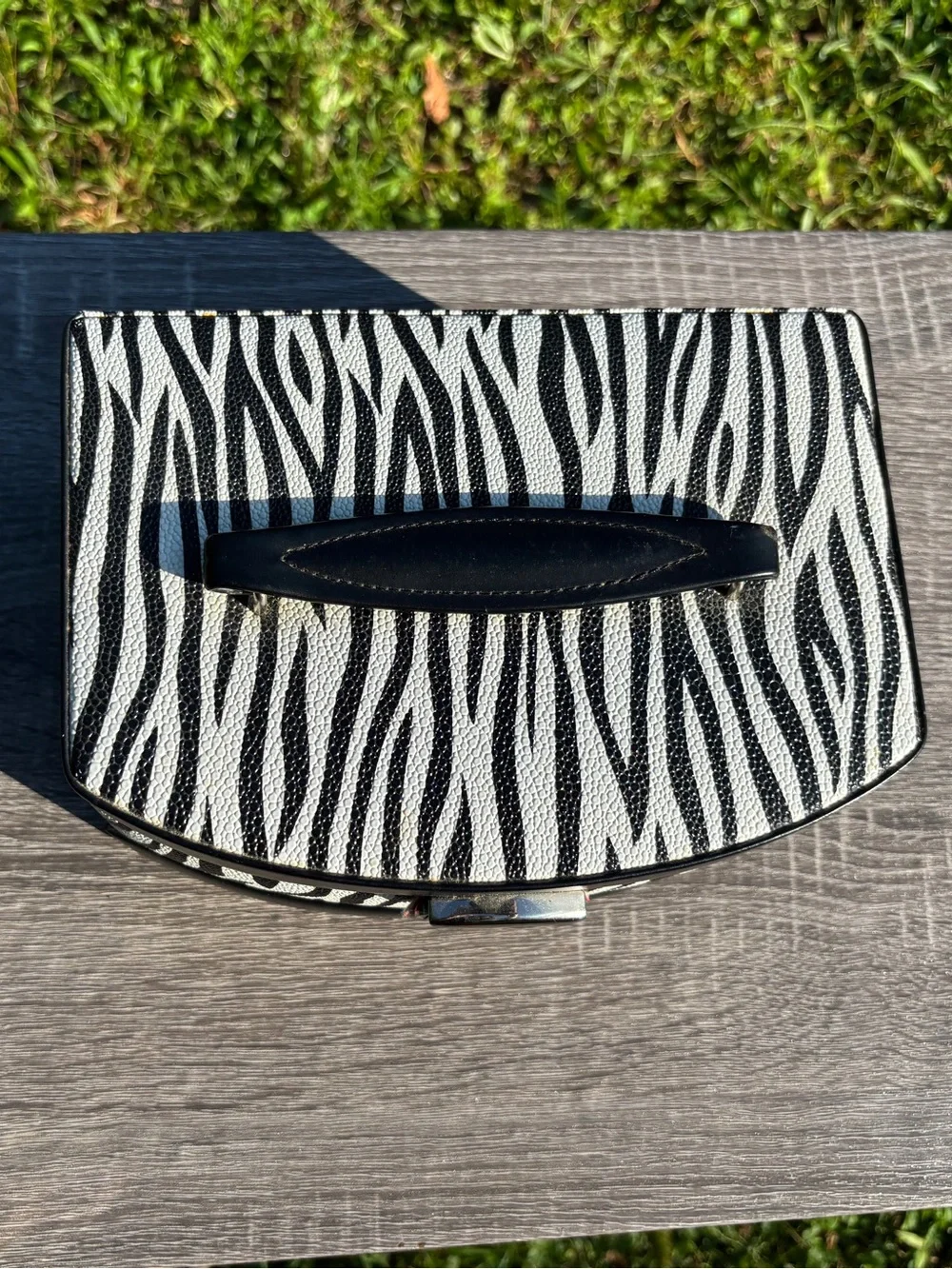 Jewelry Case Travel Organizer Zebra Design